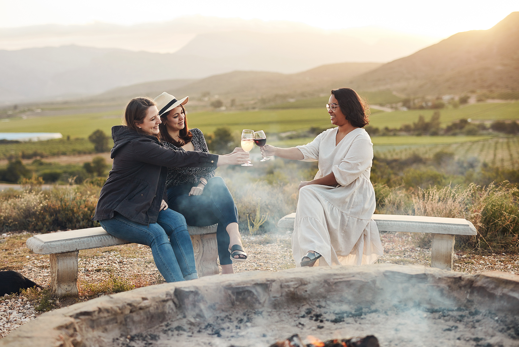 Ladies with South Africa wine thumbnail